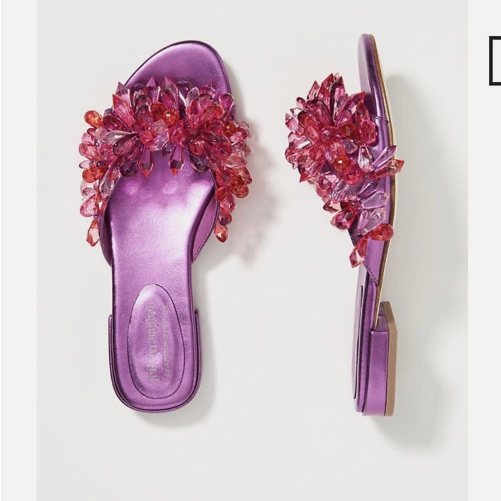Jeffrey Campbell Purple Embellished Women's Sandals